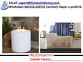 candle factory wholesale christmas decoration white and colorful pillar candles