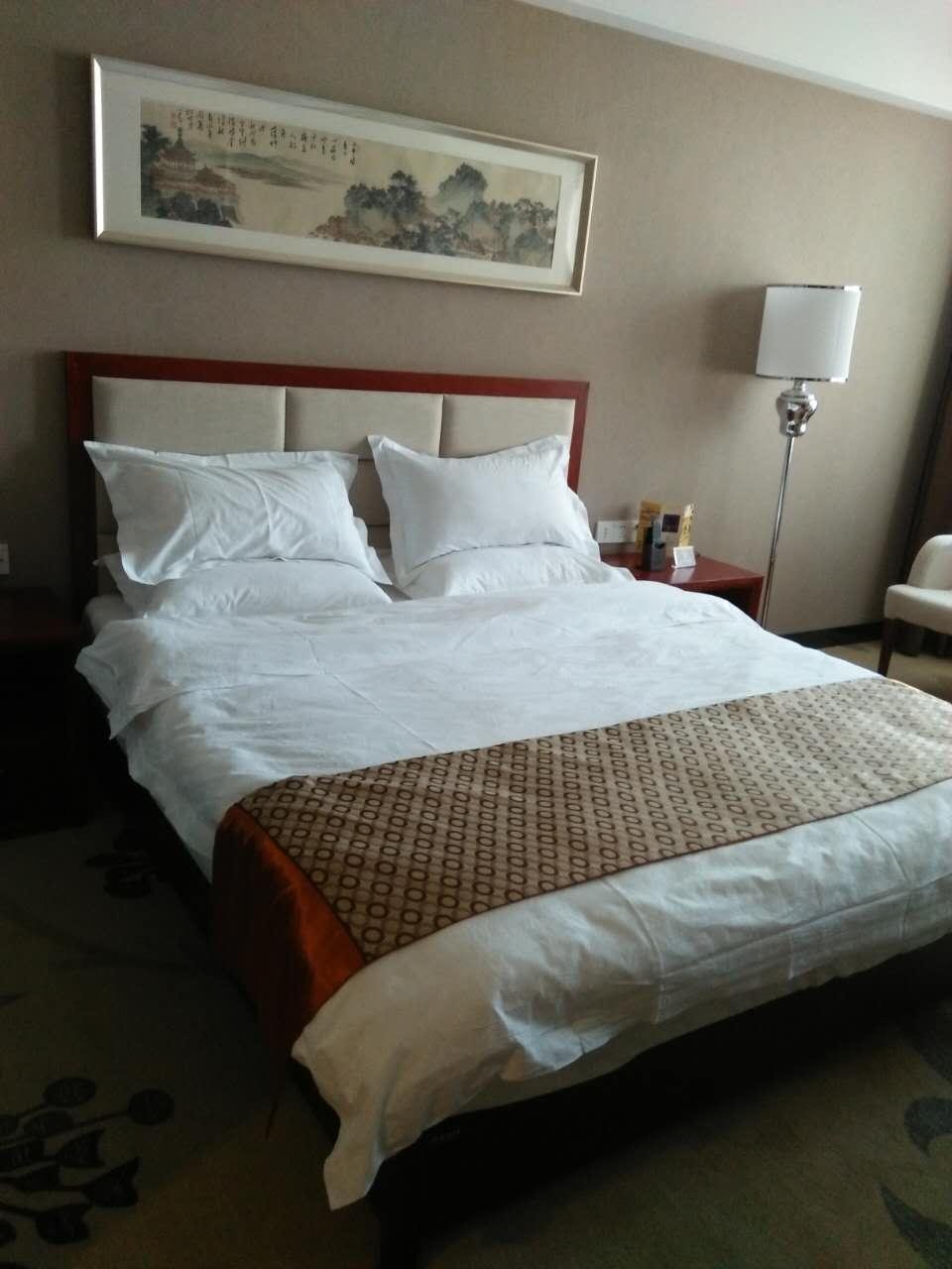 酒店賓館傢具標間全套簡約現代快捷酒店公寓客房床定製 2