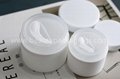 50g 100g Empty White Plastic Face Eye Cream Jar With Foil Strip Lid 2