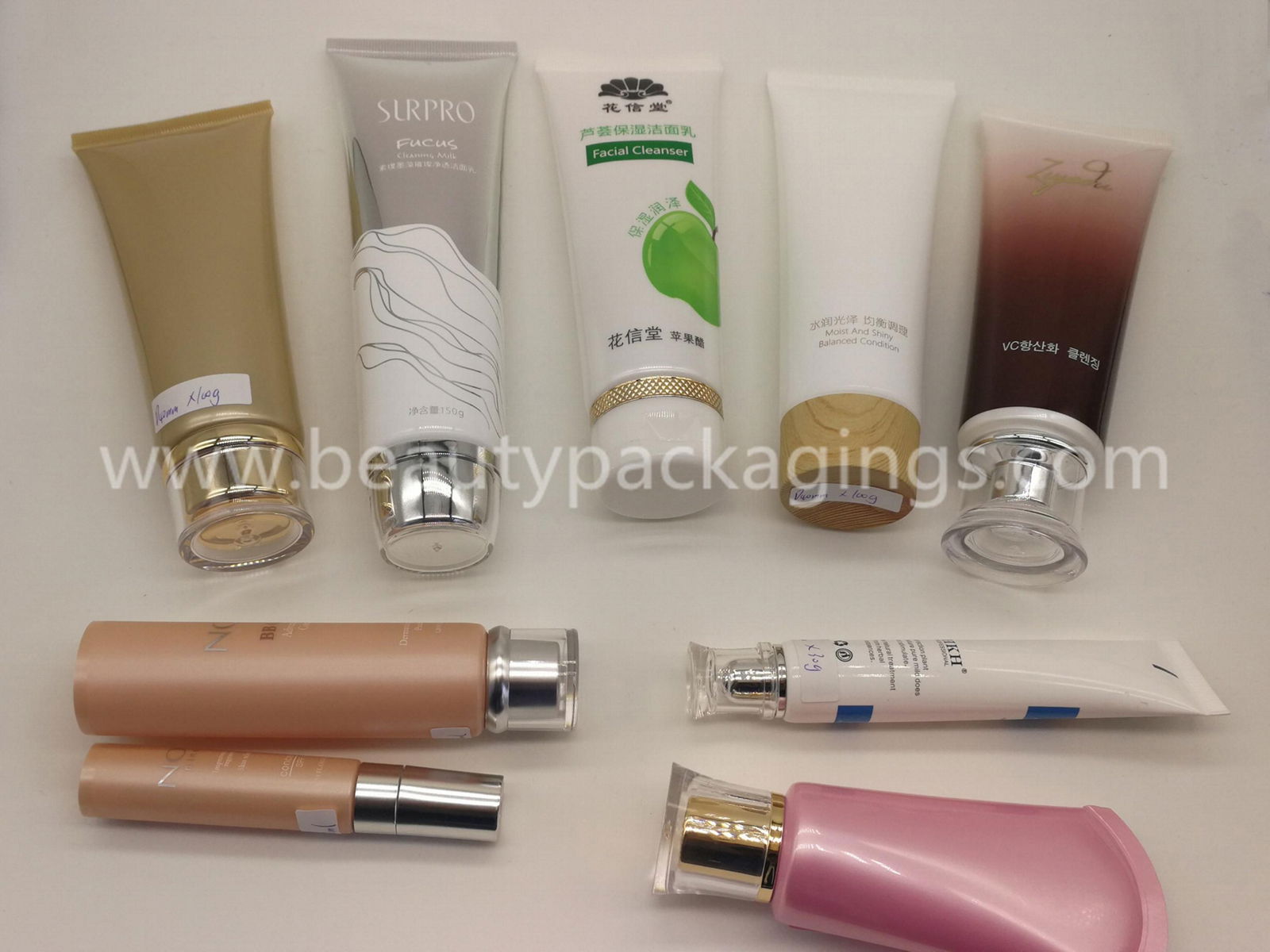 10-150ml Skincare Empty Eye Cream Body Lotion Tube With Acrylic Cap