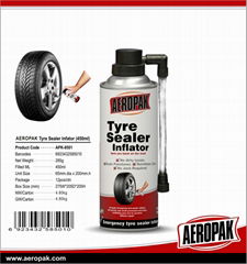 Aeropak Aerosol Fix Flat Tyre Sealer Inflator With Eco-friendly Formula 650ml