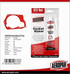 Aeropak RTV Silicone Gasket Maker Adhesive Sealant With Black Red Color