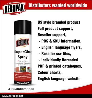 Aeropak Super Glue Spray Strong Adhesive Force 500ml 2