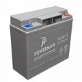 Powerman 12V 17Ah Lead Acid UPS Solar maintenance free storage battery 
