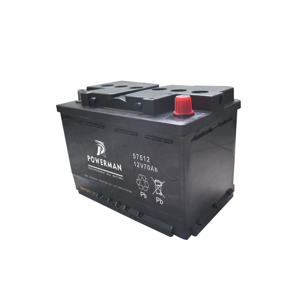 Powerman 12V 70Ah Lead Acid Car maintenance free starter battery 