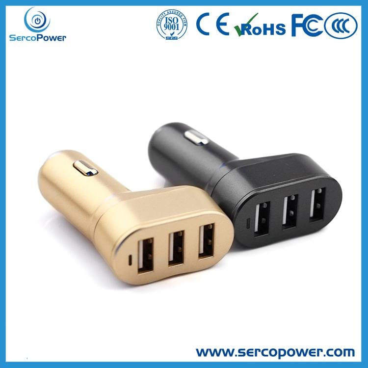 2018 New Portable Car Charger 3 Usb Car charger 5