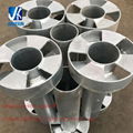Custom fabricated round welded steel guard post