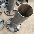 Custom fabricated round welded steel guard post 3