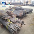 Custom Fabricated Welded H column with rebar for retaining wall project 3