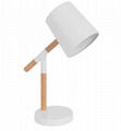 Nordic Portable Luminaire Colorful Iron Wooden Arm Adjustable Lamp