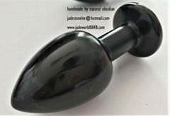 butt plug anal handmade by natural jade crystal dildos 