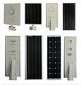 Integrated solar street light