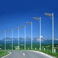 Integrated solar street light