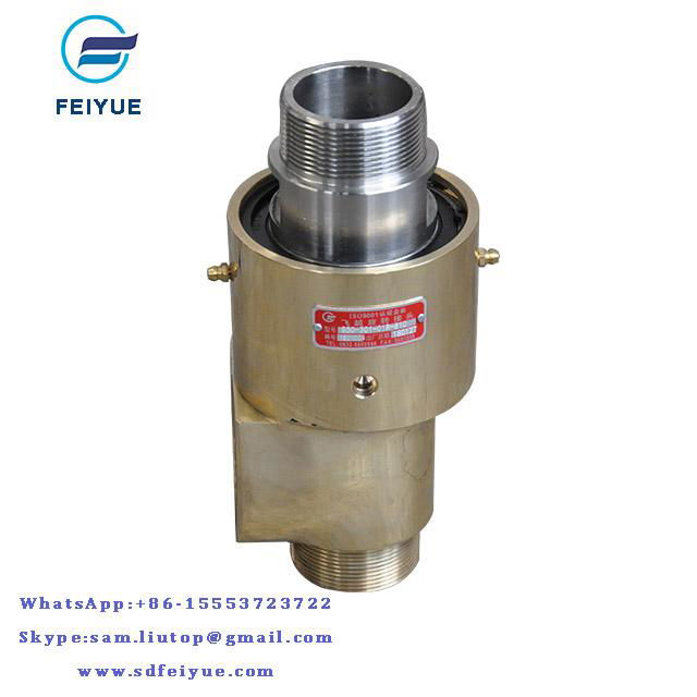 BSP thread connection brass cooling rotary joint water rotating unions