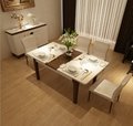 现代折叠餐桌和椅子组合一桌六椅 3