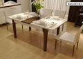 现代折叠餐桌和椅子组合一桌六椅 4