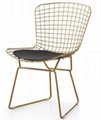 Designer furniture wrought iron American dining chair 4