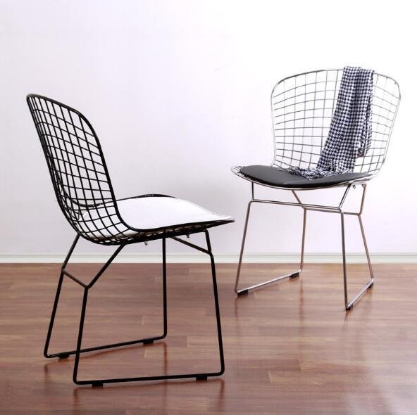 Designer furniture wrought iron American dining chair 5