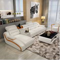 Leather Sofa Modern Simple Style Leather Living Room Sofa Set 2