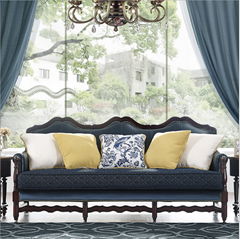 American solid wood sofa can be customized