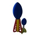 Non-Toxic EVA Foam Launch Rocket Toy 4
