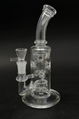 glass waterpipe bong straight fab dabrig beaker functional glass smoking hookah