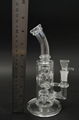 glass waterpipe bong straight fab dabrig beaker functional glass smoking hookah 3