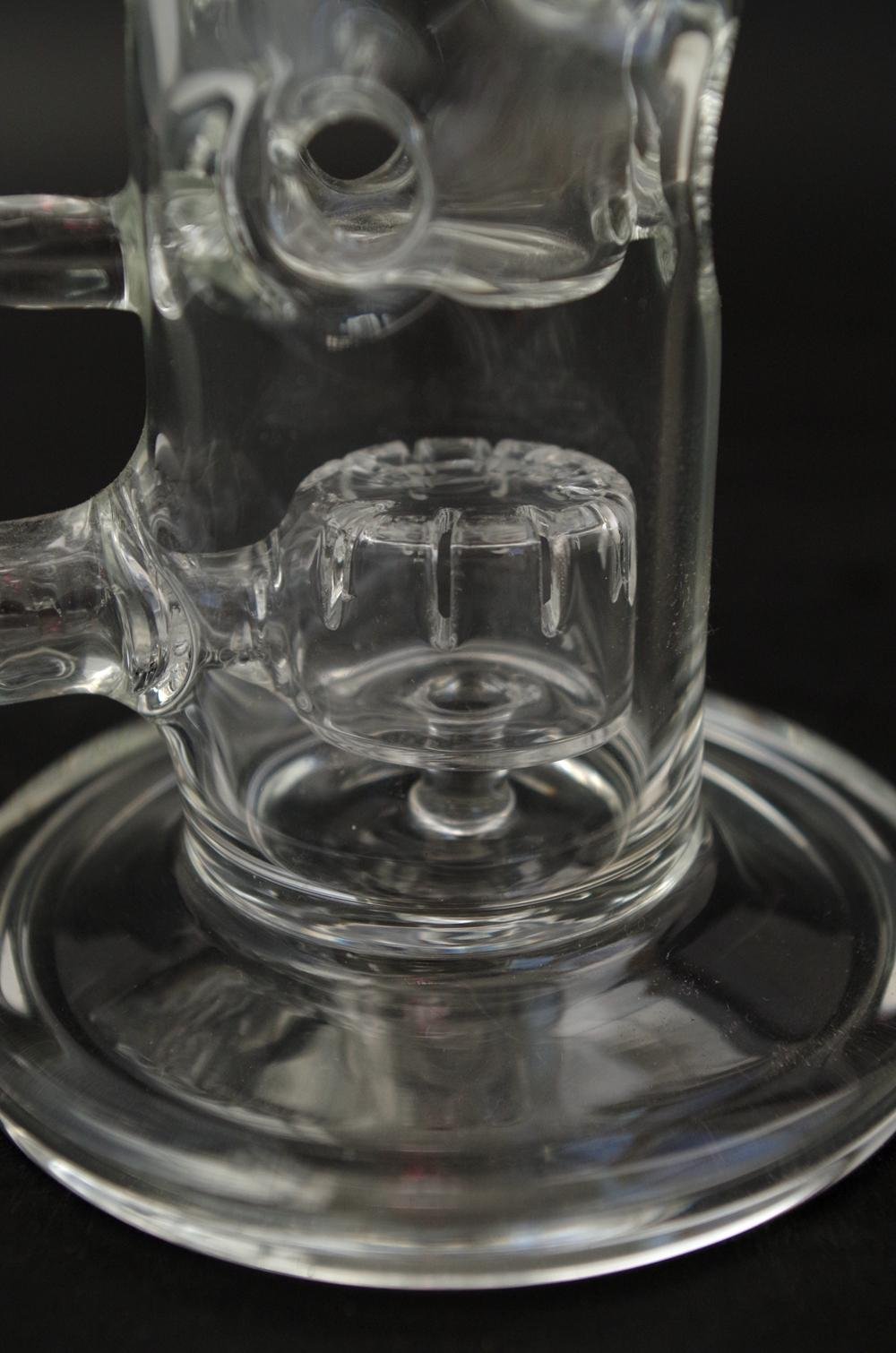 glass waterpipe bong straight fab dabrig beaker functional glass smoking hookah 5