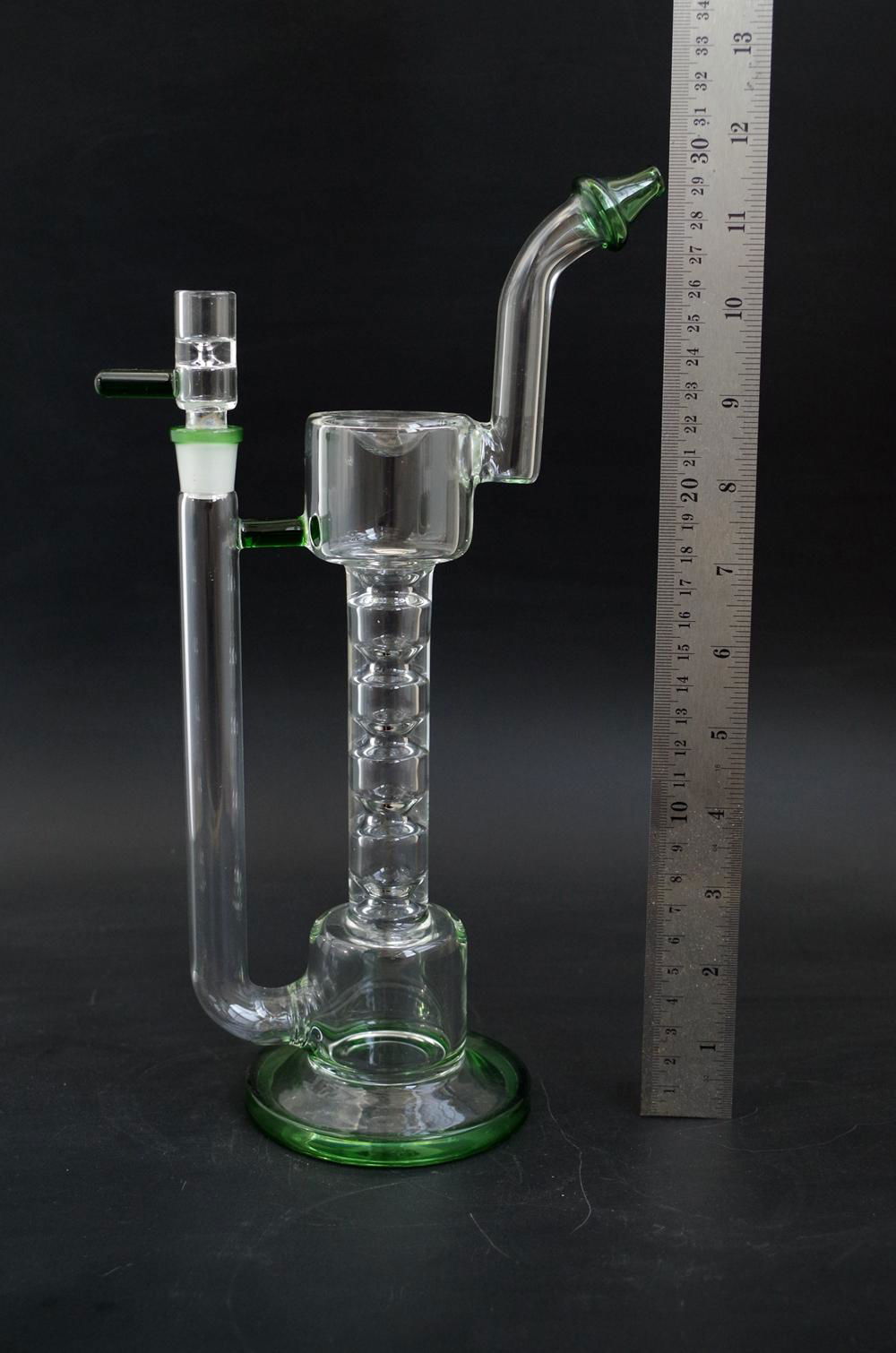 glass waterpipe bong dabrig beaker functional glass for smoking bubbler 4