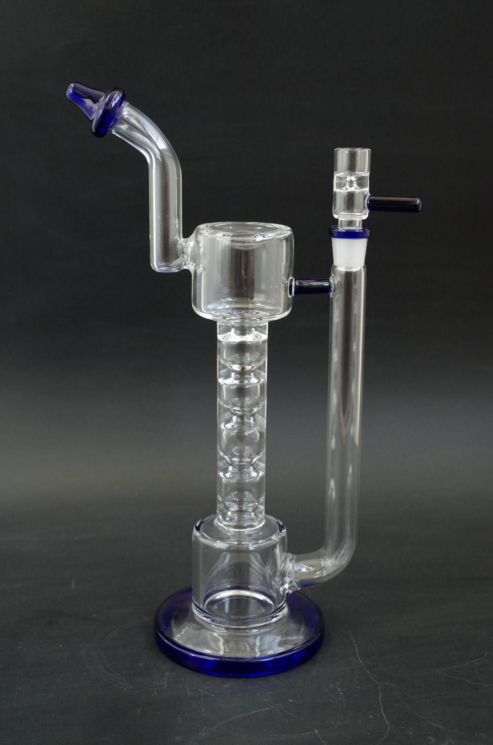 glass waterpipe bong dabrig beaker functional glass for smoking bubbler 5
