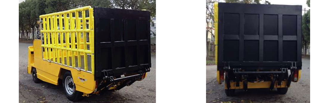 4-wheel Electric Platform Truck with Fence 2