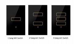 WiFi Light Switch (X-1GANG/2GANG/3GANG/Curtain/Dimmer/Fan)