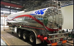 PANDA 50CBM aluminum tanker trailer