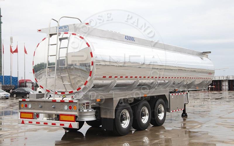 PANDA 50CBM aluminum tanker trailer 4