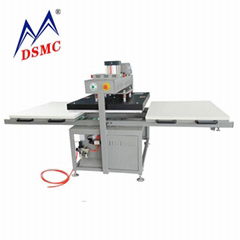 Pneumatic double side duplex heat press transfer machine