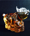 動物造型玻璃工藝酒瓶  1