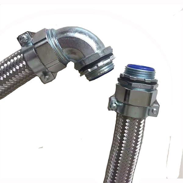 90 Degree Liquid Tight Sequeeze Connecotr Flexible Conduit Sequeeze Connector 2