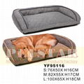 2018 Wholesale pet beds with soft plush for dog use