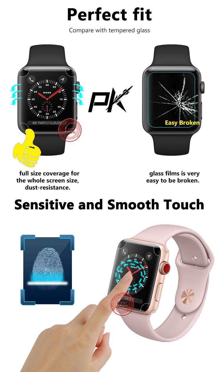 Nanoedge Screen Guard For Apple Watch 3 Series 38mm 42mm Axidi (China