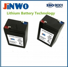 Exit Signs LiFePO4 Lithium Ion Battery 6V 4.5Ah 6V 5Ah