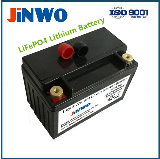 Lightweight lithium starter battery for motorsport 12V 2.5Ah--10Ah 2