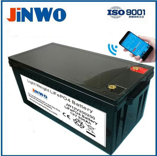 Lithium RV battery with Bluetooth, 12V 200AH lithium ion battery for caravans  2