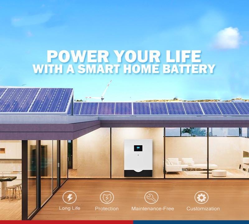 5kwh 48V 100ah LiFePO4 Battery Powerwall for Home Solar Storage System 4