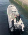 fiberglass fishing boat