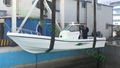 玻璃钢钓鱼艇8.5米12客位配双机高速度 4