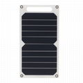 6W 5V Portable Flexible Solar Charger with USB port for Electrical Devices 5