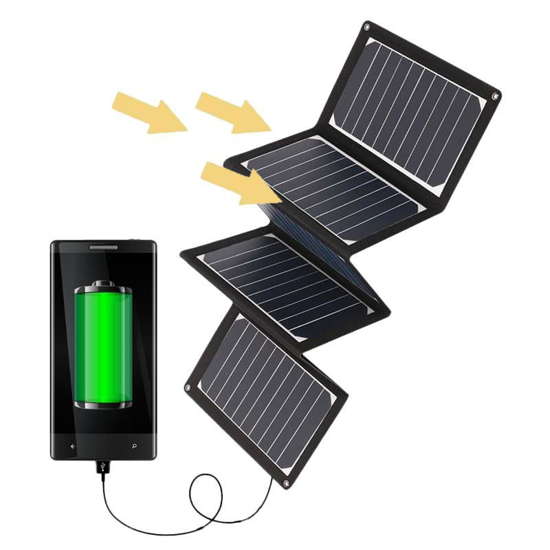 36W 5V Folded Flexible Solar Pack Charger with USB charging port