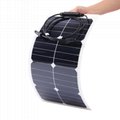 Photovoltaic 28W 18V Semi-Flexible Solar Panel Sunpower Mono Cell Module Kit for 1