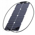 Photovoltaic 28W 18V Semi-Flexible Solar Panel Sunpower Mono Cell Module Kit for 2