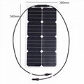 Photovoltaic 28W 18V Semi-Flexible Solar Panel Sunpower Mono Cell Module Kit for 5